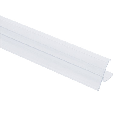 Porte-étiquettes plastique - Ligne Store blanc pas de 25 mm