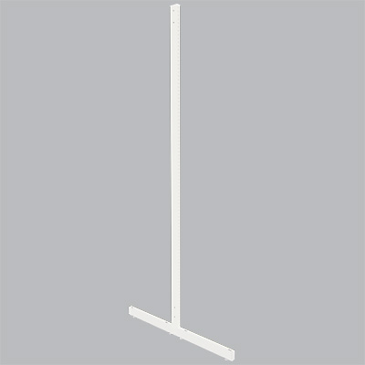 Piètement 2 faces double perforation, pas de 25 mm - Ligne Store blanc pas de 25 mm