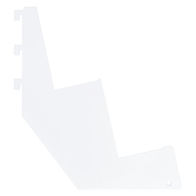 Console 2 niveaux pour tablette presse/multimédia - Ligne Store blanc pas de 25 mm