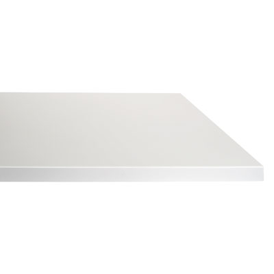 Tablette droite laquée blanche haute brillance L60 cm x P40 cm ép.38 mm - Tablettes Bois Mélaminé