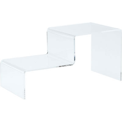 Présentoir escalier 2 marches - Supports Plexi