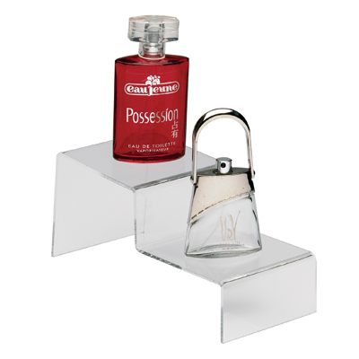 Présentoir escalier 2 marches - Supports Plexi-1