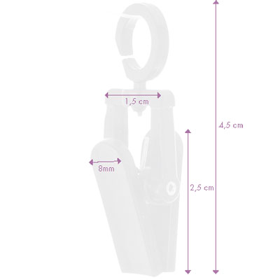 Pinces à suspendre - Cintres pour accessoires-1
