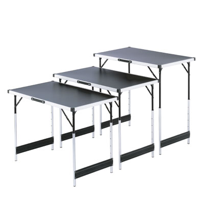 Set de 3 tables multifonctions pour marché pliables, tables pliantes pour marché - Etalages de marché-3
