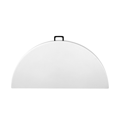 Table ronde pliante blanche HDPE ø 122 x H 74 cm  - Tables pliantes traiteurs-1