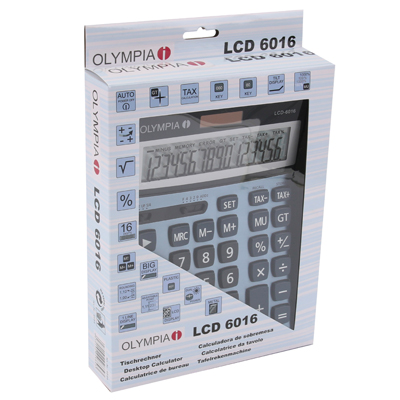 Calculatrice de bureau OLYMPIA LCD 6016 - Calculatrices-1