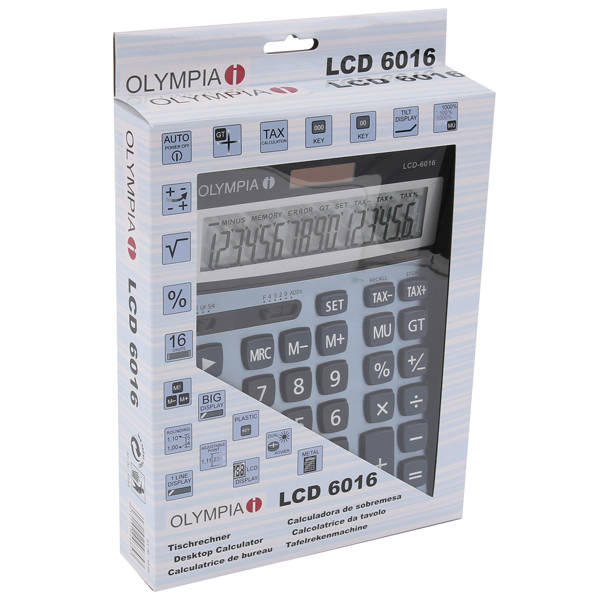 Calculatrice de bureau OLYMPIA LCD 6016 - Calculatrices-1