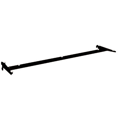 Traverse pour tablette verre L 65,5 cm - Ligne Store noir pas de 25 mm-1