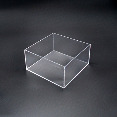 Bloc de présentation transparent PMMA 20 x 20 x 10 cm - Bloc plexi - Bloc acrylique - Supports Plexi