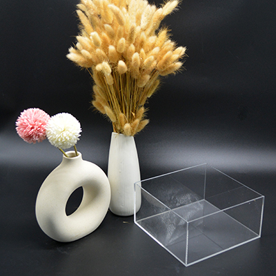 Bloc de présentation transparent PMMA 20 x 20 x 10 cm - Bloc plexi - Bloc acrylique - Supports Plexi-1