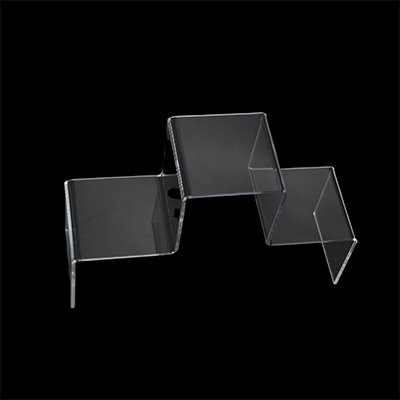 Présentoir escalier 3 marches acrylique transparent 30 x 19 x 10 cm - Supports Plexi-2