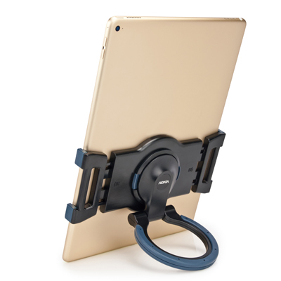 Support présentoir à poser pour tablette 12 à 13 pouces - Noir - L 13,3 x P 10,6 x H 21 cm - Ergonomie bureautique 