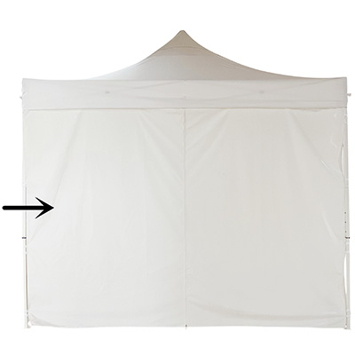 Lot complet murs pour tente pliante 300x300 cm - blanc - 250 g/m² - Tentes pliantes, Barnums pliants