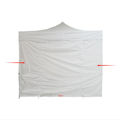 Toiles de cotés blanche avec 2 fenetres 300 g/m² pour tente - Tentes pliantes, Barnums pliants-1