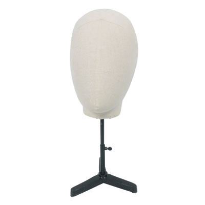 Tête femme vintage lin / fibre de verre H 38 cm - Lin - Têtes