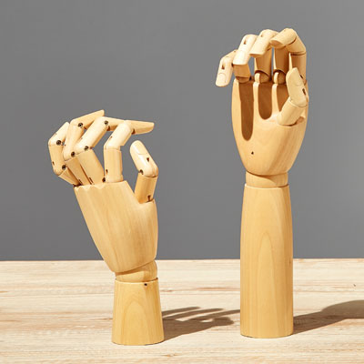 Main femme articulée - Présentoirs mains bijoux-1