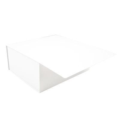 Boîtes aimantées - blanc brillant - 16 x 16 x H 6 cm - par 5 - Boites aimantées-5
