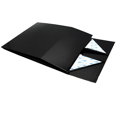 Boîtes aimantées - noir brillant - 31 x 25 x H 12,5 cm - par 5 - Boîtages cadeaux-1
