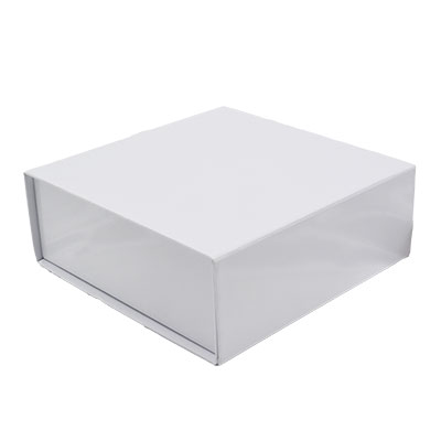 Boîtes aimantées - blanc brillant - 16 x 16 x H 6 cm - par 5 - Boites aimantées