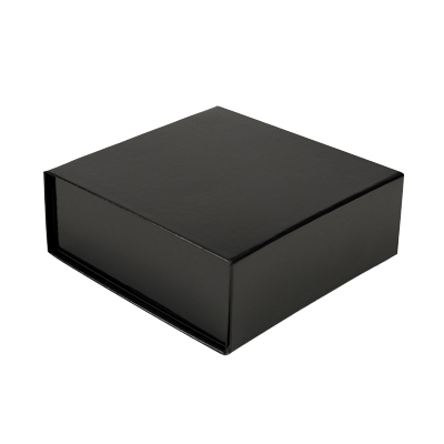 Boîtes cadeaux aimantées - noir brillant - 16 x 16 x 6 cm – Paquet de 5 - Boites aimantées-6