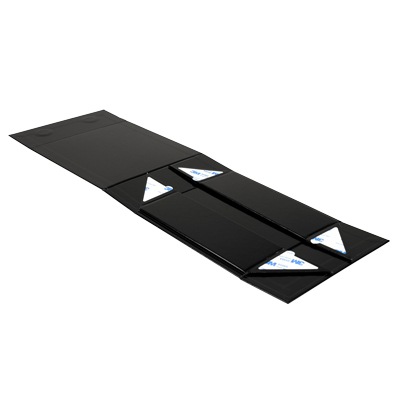 Boîtes cadeaux aimantées - noir brillant - 16 x 16 x 6 cm – Paquet de 5 - Boites aimantées-2