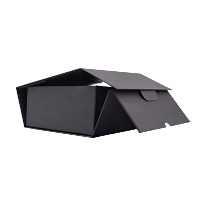 Boîtes cadeaux noires 22 x 22 x 10 cm - Boîtages cadeaux-2