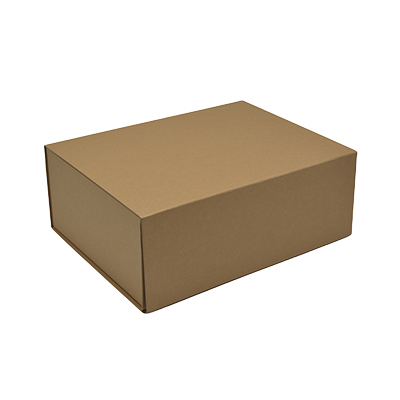 Boîte cadeau carton pliable kraft 40 x 30 x H 15 cm, 1200g/m² - Paquet de 5 - Boites cadeaux carton pliables