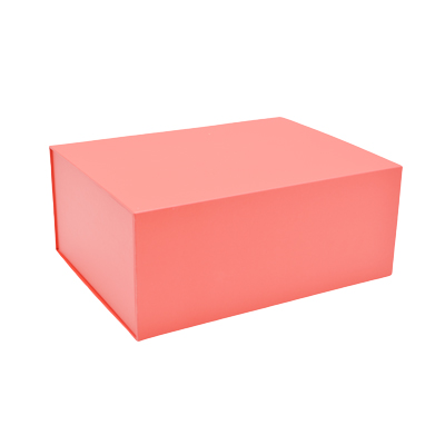 Boîte cadeau pliable rouge 29x22x12cm – Paquet de 5 - Boites cadeaux carton pliables