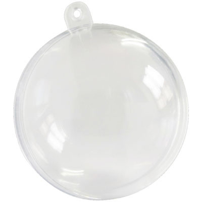 Boules Plexi 10 cm à garnir - Boules à garnir et à décorer
