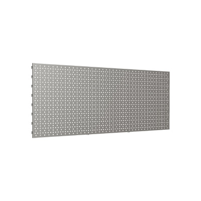 Fond tôle perforé pas de 25 mm - Ligne Store gris métallisé pas de 25 mm