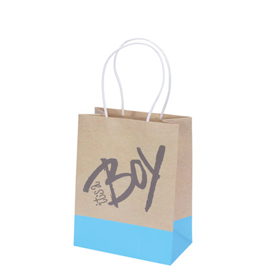 Sacs luxe enfant it's a BOY - Sacs kraft à motifs