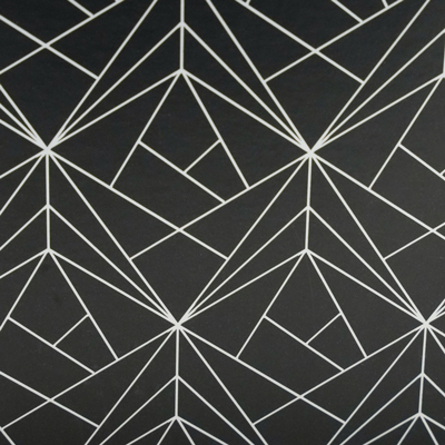 Corbeille carton rectangulaire Graphique 33 x 20 x 7,5 cm noir / blanc, paquet de 10 - Corbeilles carton-5