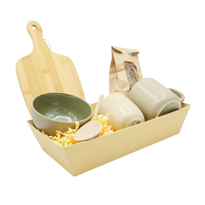 Carton rectangulaire naturel 33 x 20 x 7,4 cm, paquet de 10 - Corbeilles carton-2