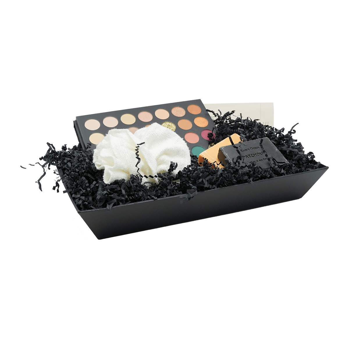 Corbeille carton rectangulaire noir 27 x 20 x 5 cm, paquet de 10 - Corbeilles carton-2