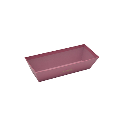 Corbeille carton rectangulaire Épicerie fine 24 x 10 x 6 cm bordeaux, paquet de 10 - Corbeilles carton
