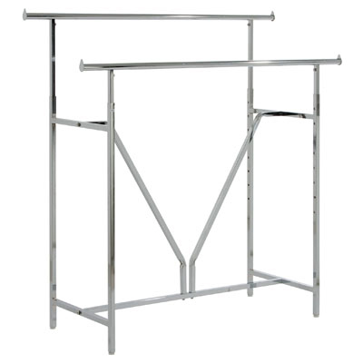 Portant rectangulaire double - Portants à vêtements droits