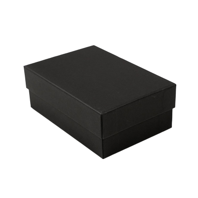 Boîte cadeau noire carton kraft 11 x 16 x 6 cm - Paquet de 6 - Boites cloches-2