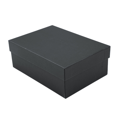 Boîte cadeau noire carton kraft 15 x 21 x 8 cm - Paquet de 4 - Boites cloches-2
