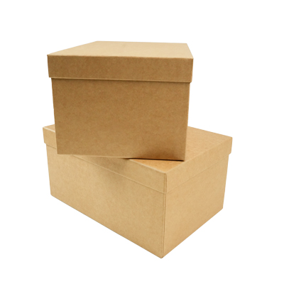 Boîte rectangulaire à couvercle amovible - 30 x 20 x H 15 cm - Boites cloches-1