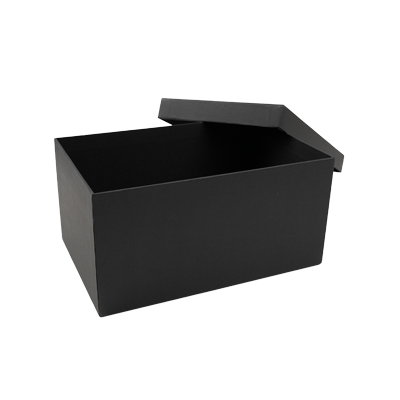 Boîte rectangulaire noire à couvercle amovible - 30 x 20 x H 15 cm - Boites cloches-2