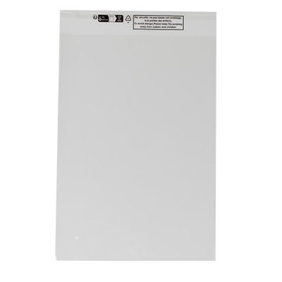 Sachets plastique à fermeture adhésive qualité cristal 27 x 38 cm 40µ - Lot de 100 - Sacs rabats adhésifs
