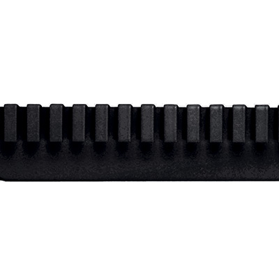 Profils avant pour diviseurs noir sablé 133 cm - Ligne Store noir Sablé pas de 25 mm-1