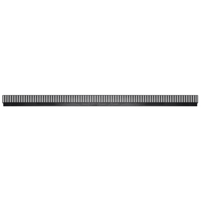 Profils arrière pour diviseurs noir sablé 133 cm - Ligne Store noir Sablé pas de 25 mm