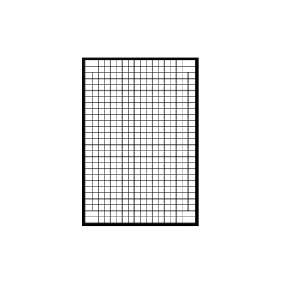 Grille noir sablé 141x97 - Ligne Store noir Sablé pas de 25 mm