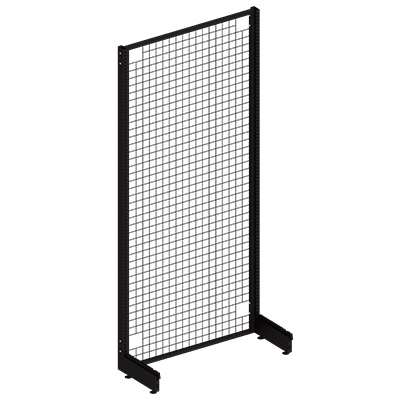 Grille noir sablé 221x97 - Ligne Store noir Sablé pas de 25 mm-1