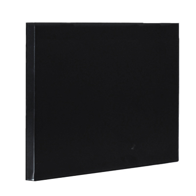 Fond plein d'angle extérieur noir sablé 22 x 15 - Ligne Store noir Sablé pas de 25 mm