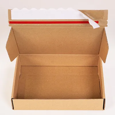 Carton d'expédition brun avec bande adhésive 20,5 x 14 x 4 cm, paquet de 20 - Cartons d'expédition, Boîtes d'expédition-2
