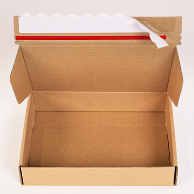 Boîtes d'expédition avec bande adhésive - 25 x 20 x H 7 cm - Boîtes d'expédition postale-2