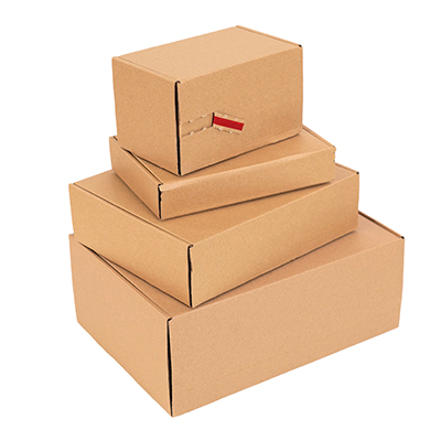 Carton d'expédition brun avec bande adhésive 25 x 20 x 7 cm, paquet de 20 - Cartons d'expédition, Boîtes d'expédition-5