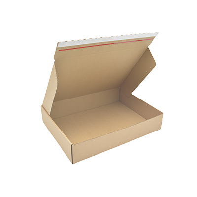 Carton d'expédition avec bande adhésive brun 40 x 30 x 8 cm - Boîte carton - Lot de 20 - Cartons d'expédition, Boîtes carton
